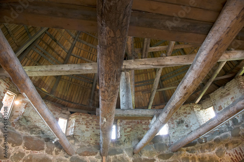 Internal view of the roof of the fortress tower