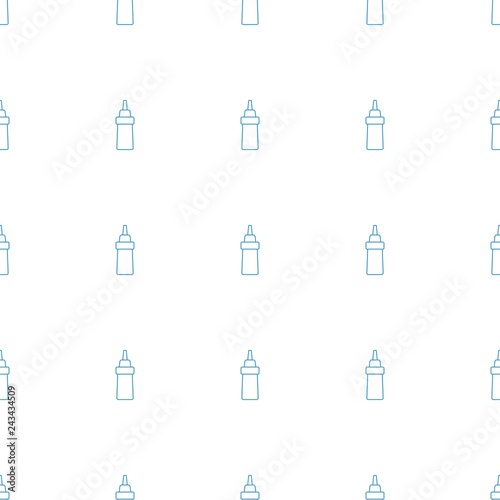 ketchup icon pattern seamless white background