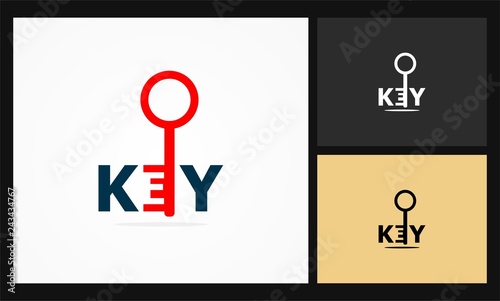 key icon vector logo