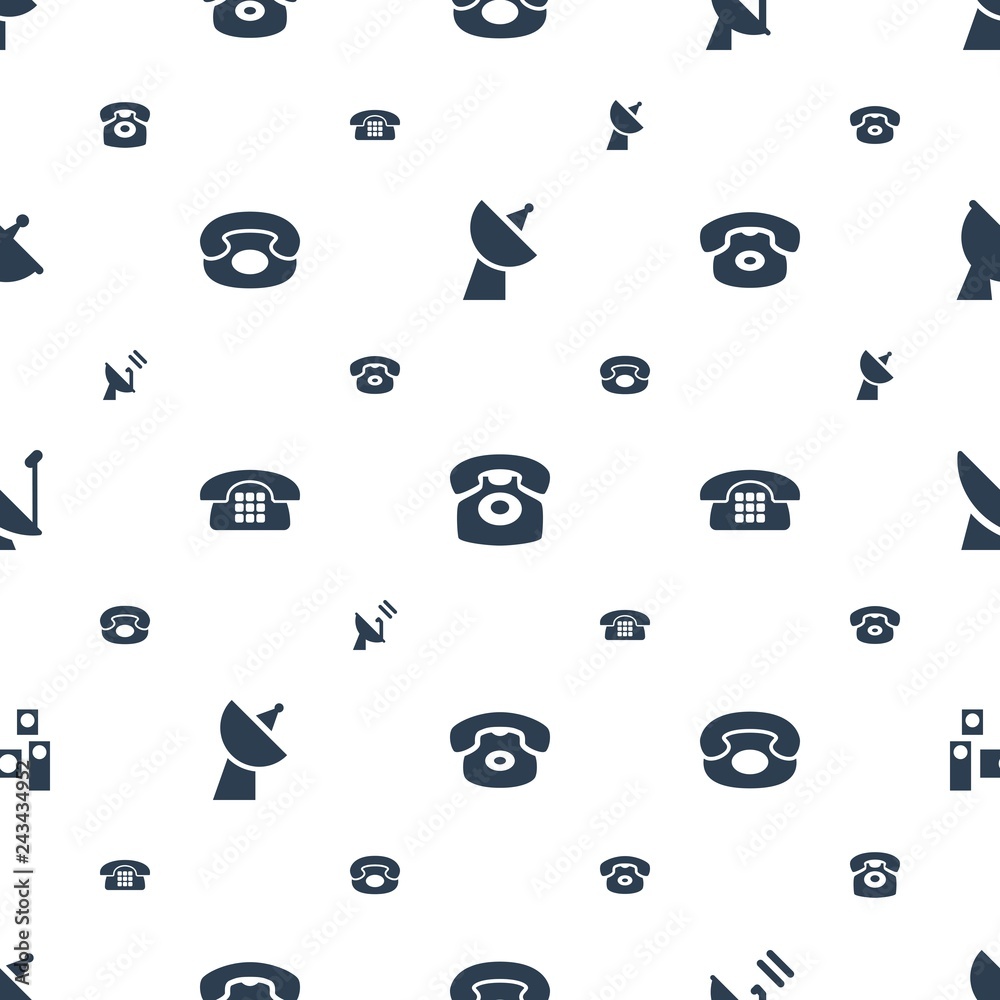 receiver icons pattern seamless white background receiver icons pattern seamless white background