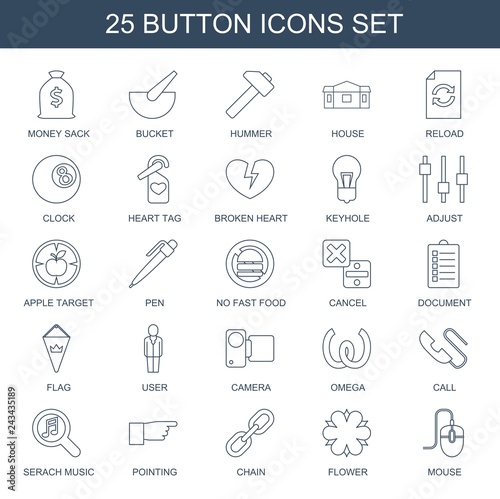 25 button icons