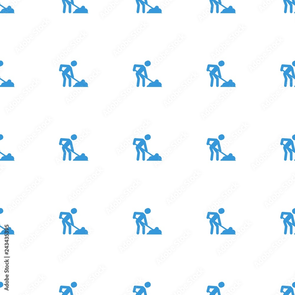 digging man icon pattern seamless white background digging man icon pattern seamless white background