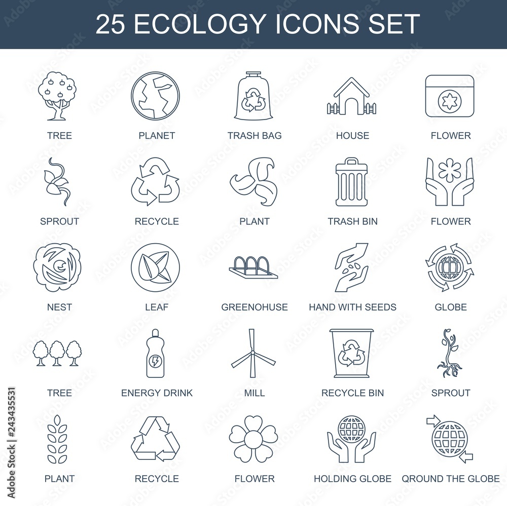 25 ecology icons