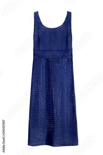 Blue dress isolated