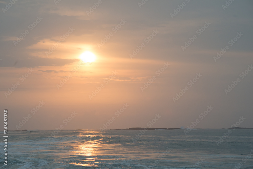 sunset, sea, sun, sky, ocean, water, sunrise, beach, clouds, nature, orange, cloud, horizon, reflection, coast, beautiful, waves, landscape, red, dusk, dawn, yellow, sunlight, evening, light