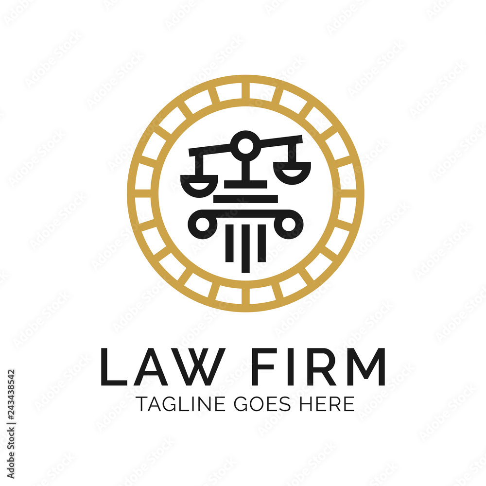 Law Firm Logo Design Inspiration, Vector illustration Law Firm Logo Design Inspiration, Vector illustration