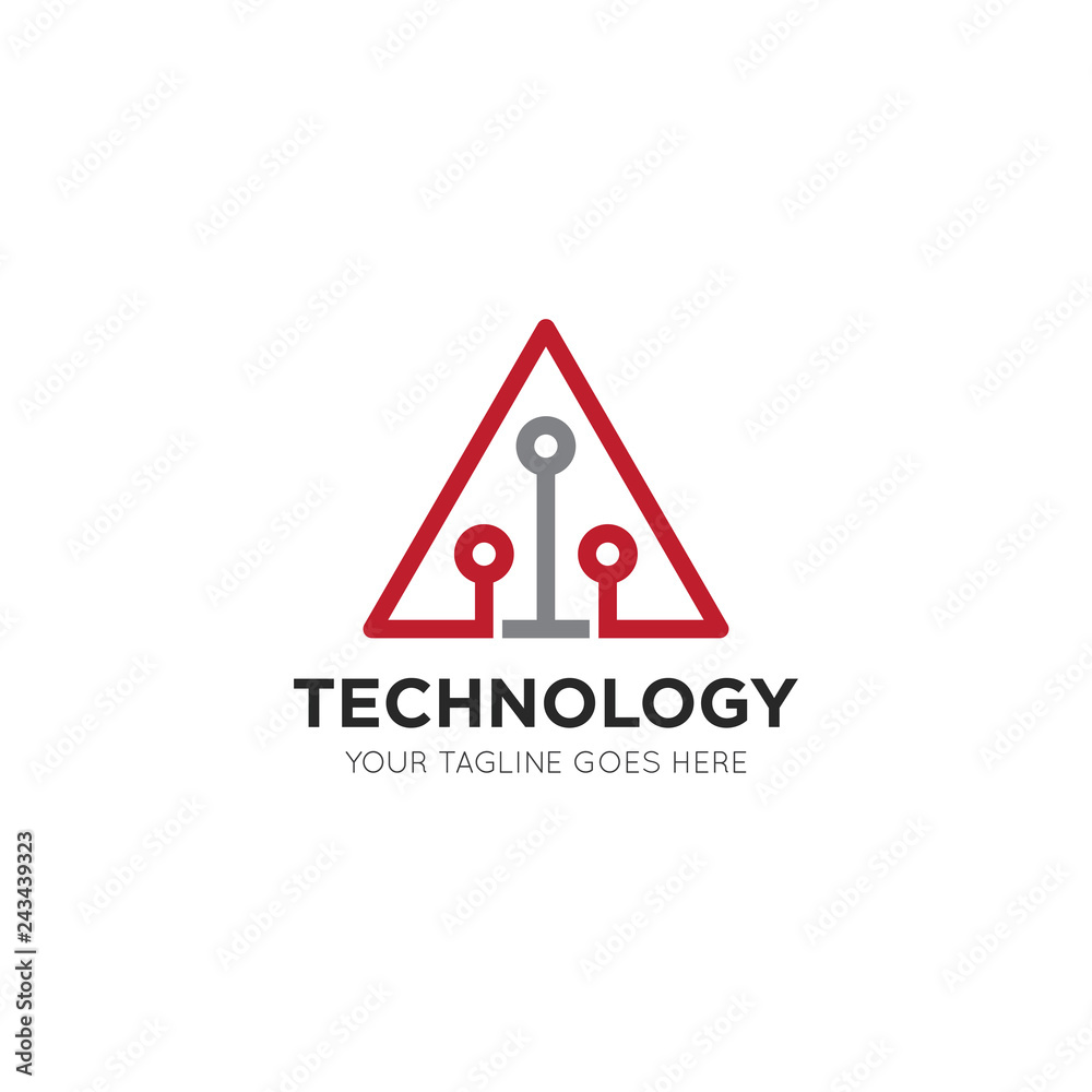 technology logo and icon vector design template technology logo and icon vector design template