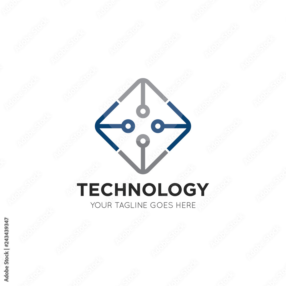 technology logo and icon vector design template technology logo and icon vector design template