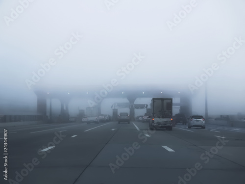 Photography air pollution in bangkok city
