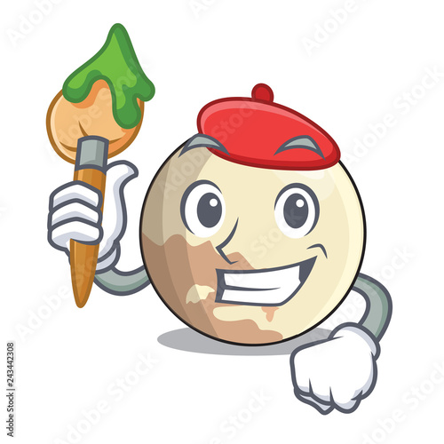 Artist planet pluto in the cartoon form
