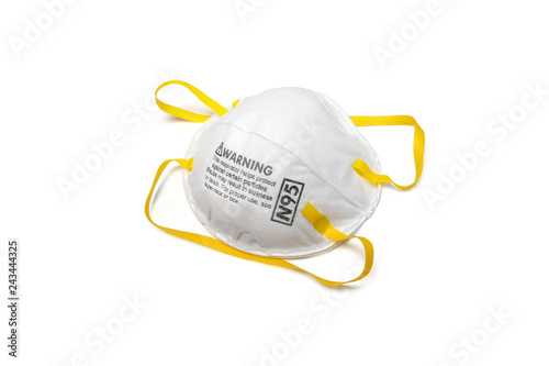 protection factor for N95 Filtering face mask with clipping path