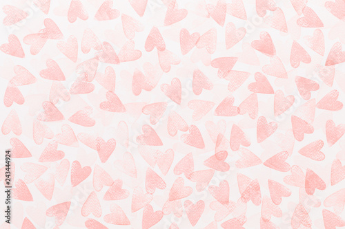 Abstract watercolor heart background. Concept love, valentine day greeting card.