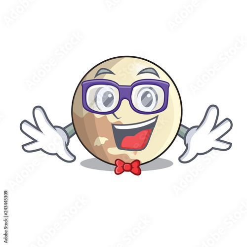 Geek image of planet pluto in character