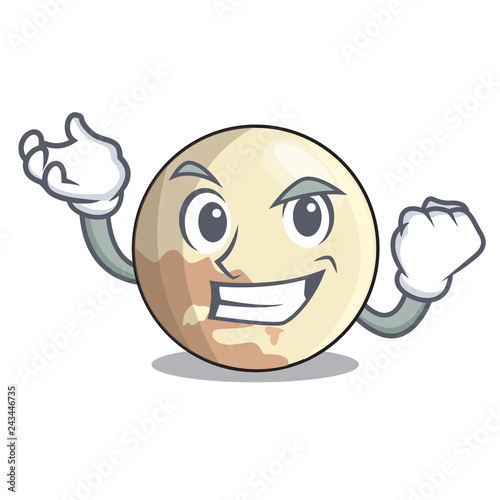 Successful image of planet pluto in character