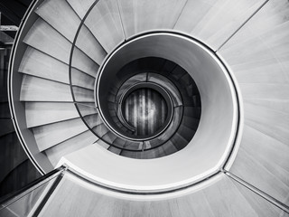 Spiral staircase Modern Architecture detail Abstract Background