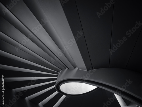Spiral staircase Shade and shadow Modern Building Architecture detail