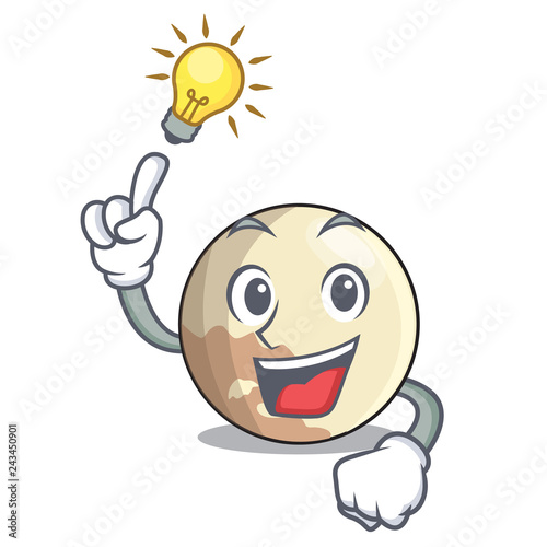 Have an idea Pluto planet isolated in with mascot