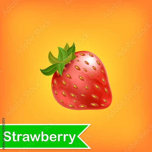 Vector Illustration Of Strawberry