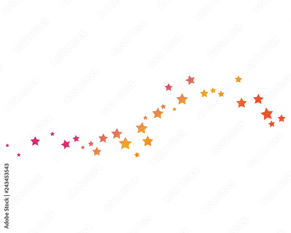 set of abstract star background template vector
