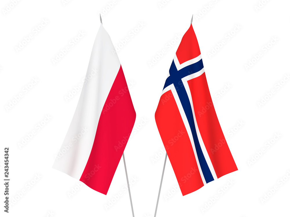 Norway and Poland flags