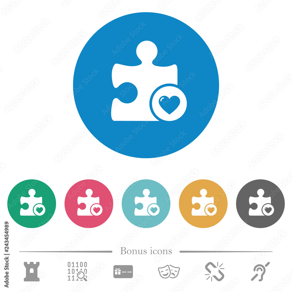 Favorite plugin flat round icons Favorite plugin flat round icons
