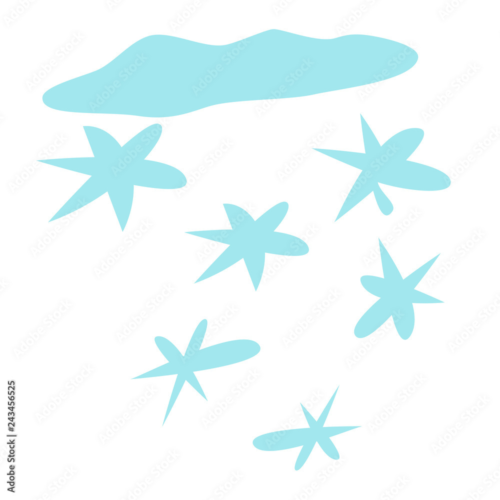 snow cloud vector illustration snow cloud vector illustration