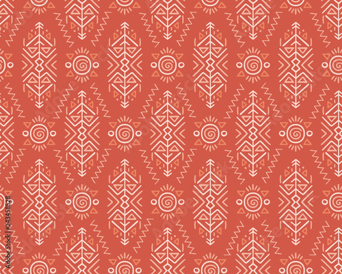 Ethnic Style Vector Seamless Pattern