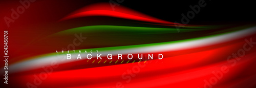 Blurred fluid colors background, abstract waves lines, mixing colours with light effects on light backdrop. Vector artistic illustration for presentation, app wallpaper, banner or posters