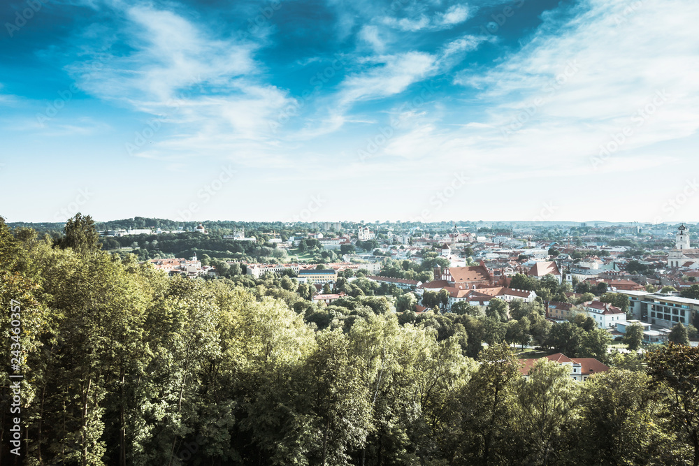 view of Buildings around Vilnius city, Lithuania