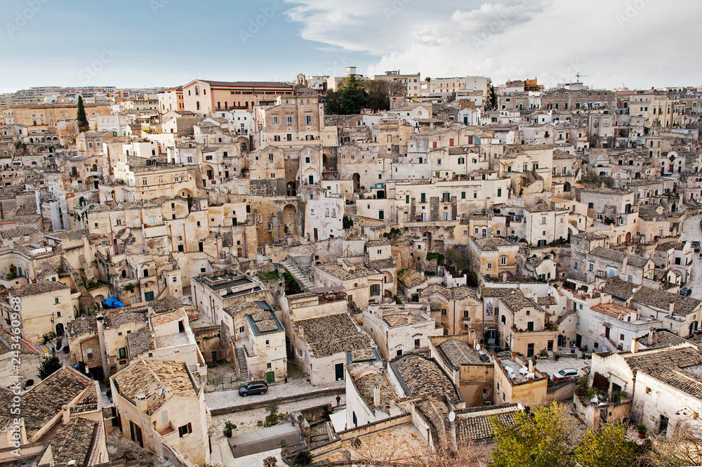 View of Matera, European Capital of Culture 2019