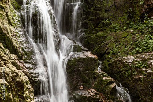 Fototapeta Naklejka Na Ścianę i Meble -  Mountain stream and waterfall in Europe.