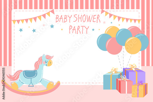 cute baby shower invitation card