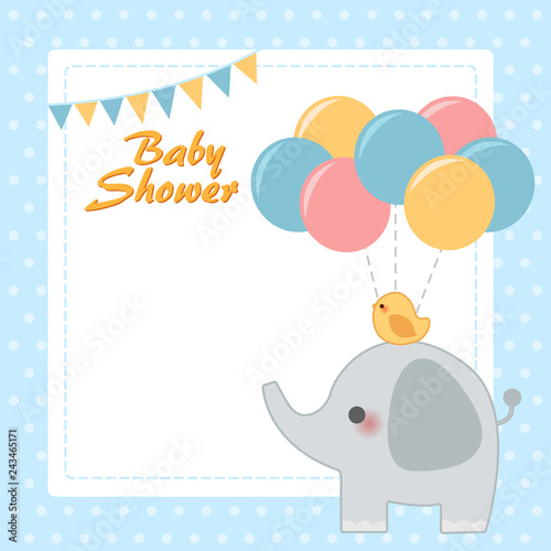cute baby shower invitation card