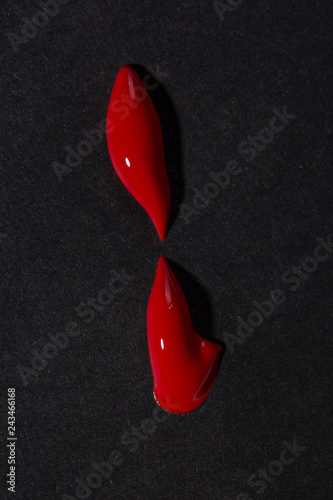 Tracce di colore a tempera macro