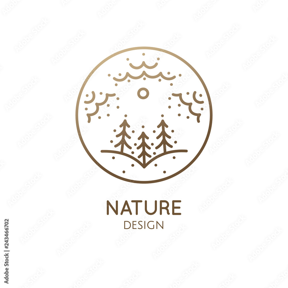 Vertical logo nature Vertical logo nature