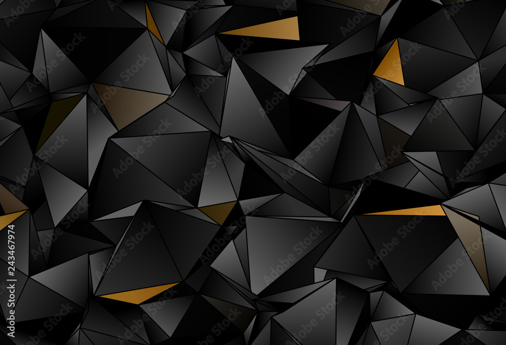 Fototapeta premium Triangular 3d, modern background