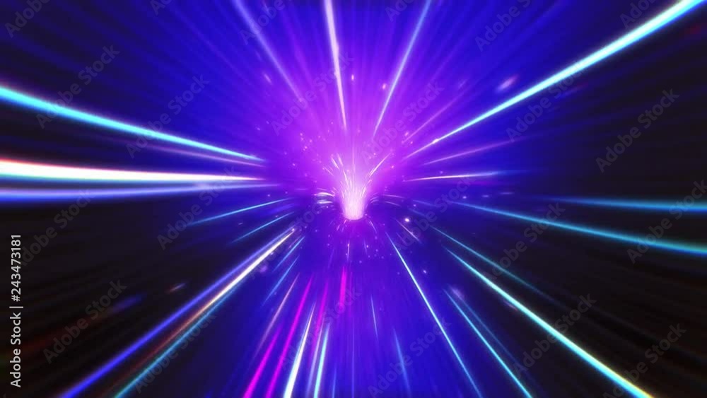 Neon VJ Light Tunnel. Seamlessly Looping Animated Background. Neon VJ Light Tunnel. Seamlessly Looping Animated Background.