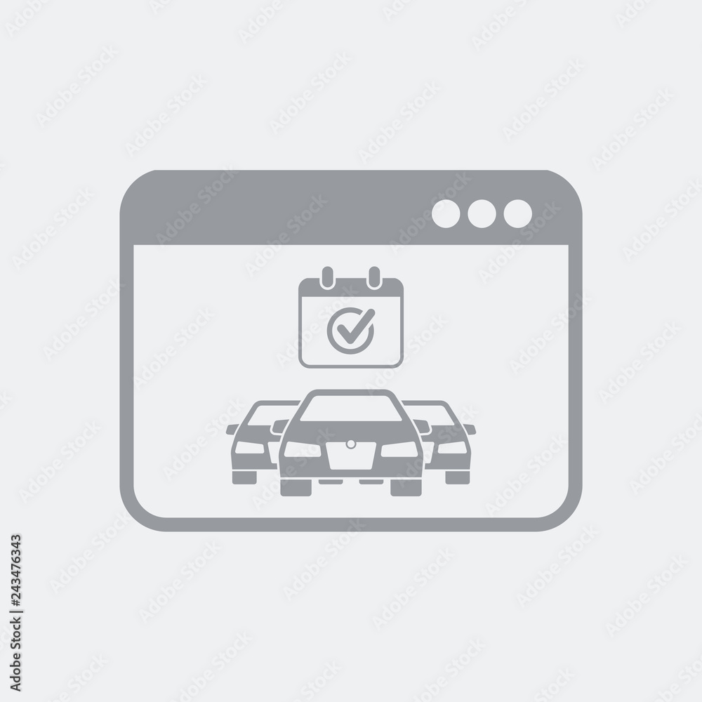 Car appointment online icon Car appointment online icon