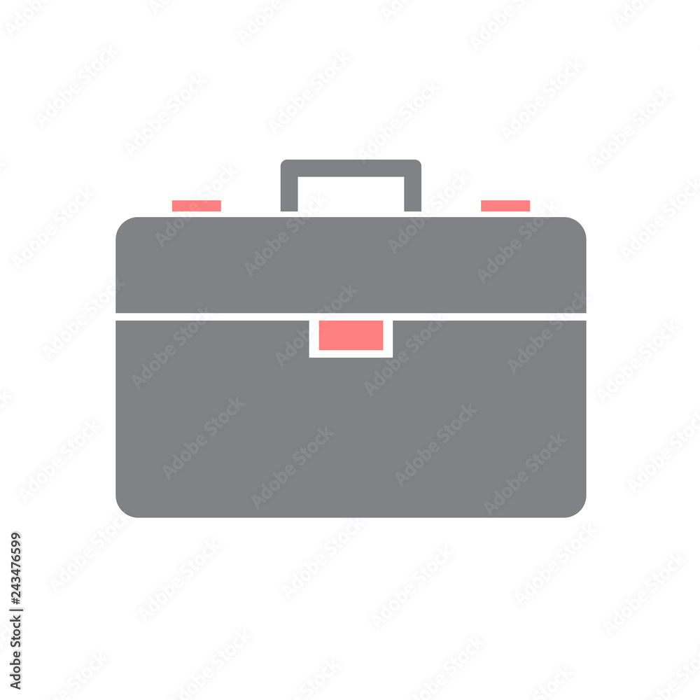 Business case icon on white background for graphic and web design, Modern simple vector sign. Internet concept. Trendy symbol for website design web button or mobile Business case icon on white background for graphic and web design, Modern simple vector sign. Internet concept. Trendy symbol for website design web button or mobile