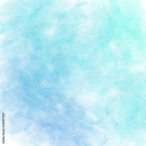 Blue vector watercolor background