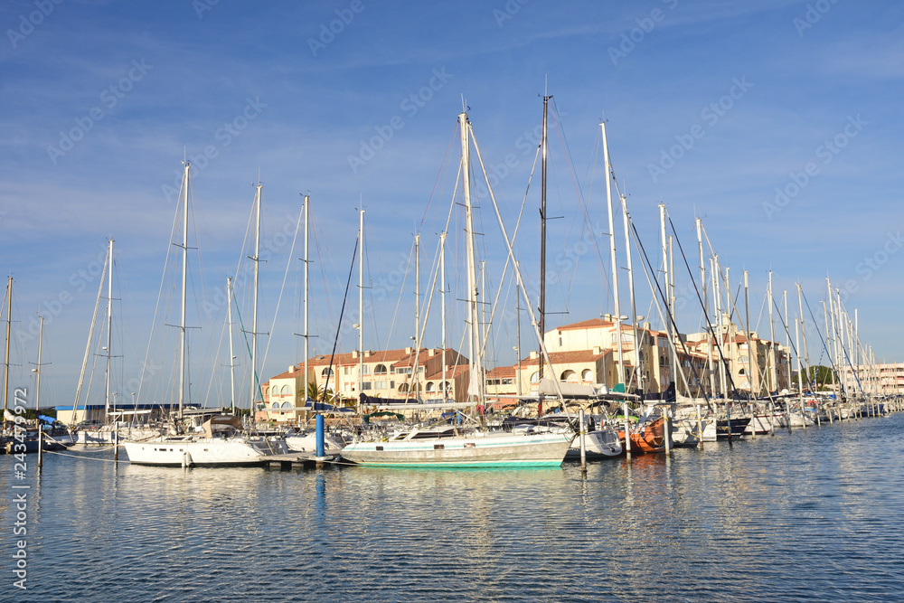 Obraz premium Port Leucate, Aude, Languedoc Roussillon, France
