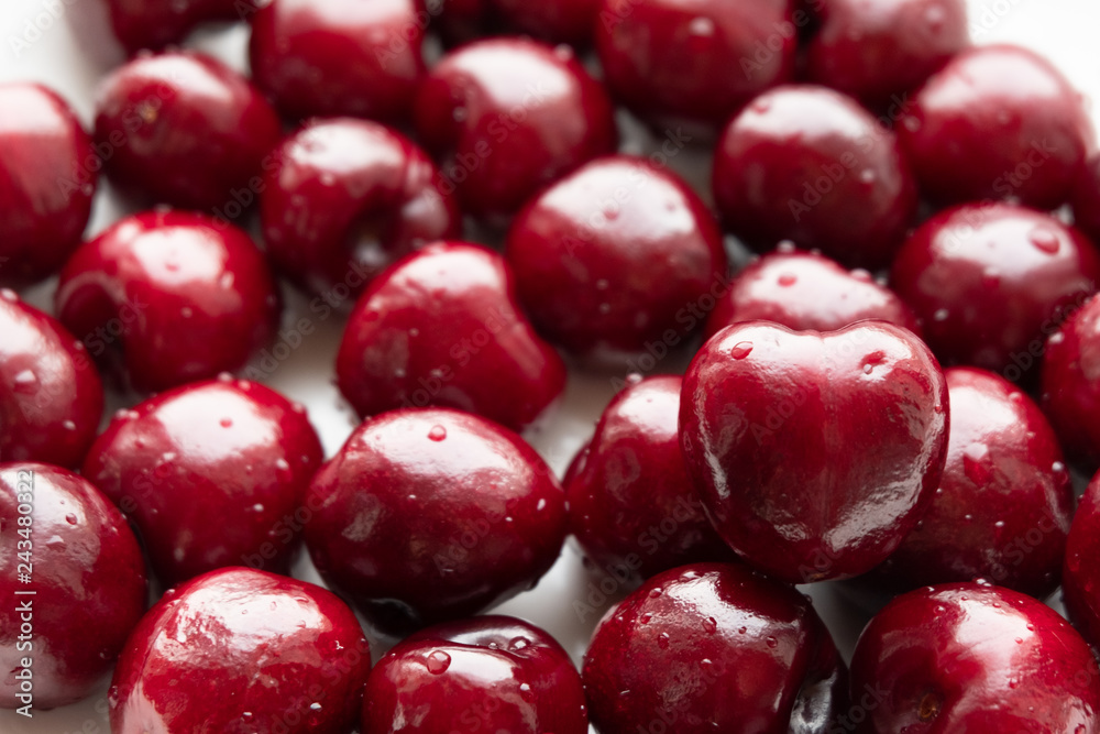 cherries on white background cherries on white background