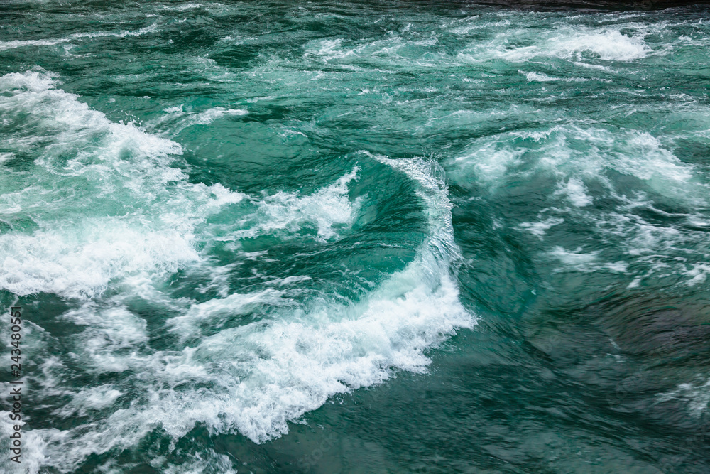 Sjoa river rapids closeup Oppland Norway Scandinavia