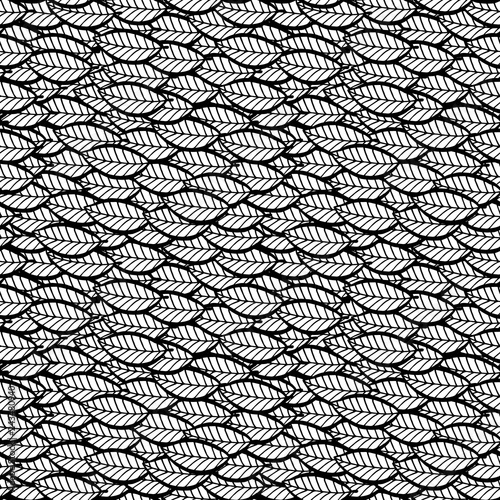 Seamless pattern with leaves. Print background