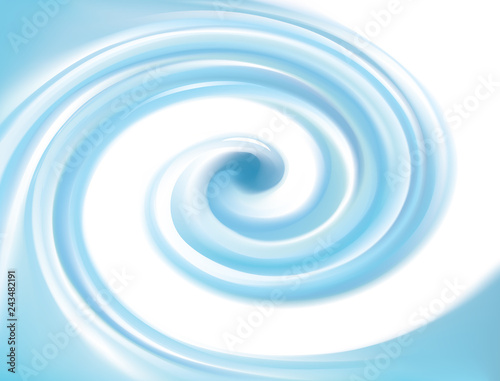 Vector background of blue swirling water texture