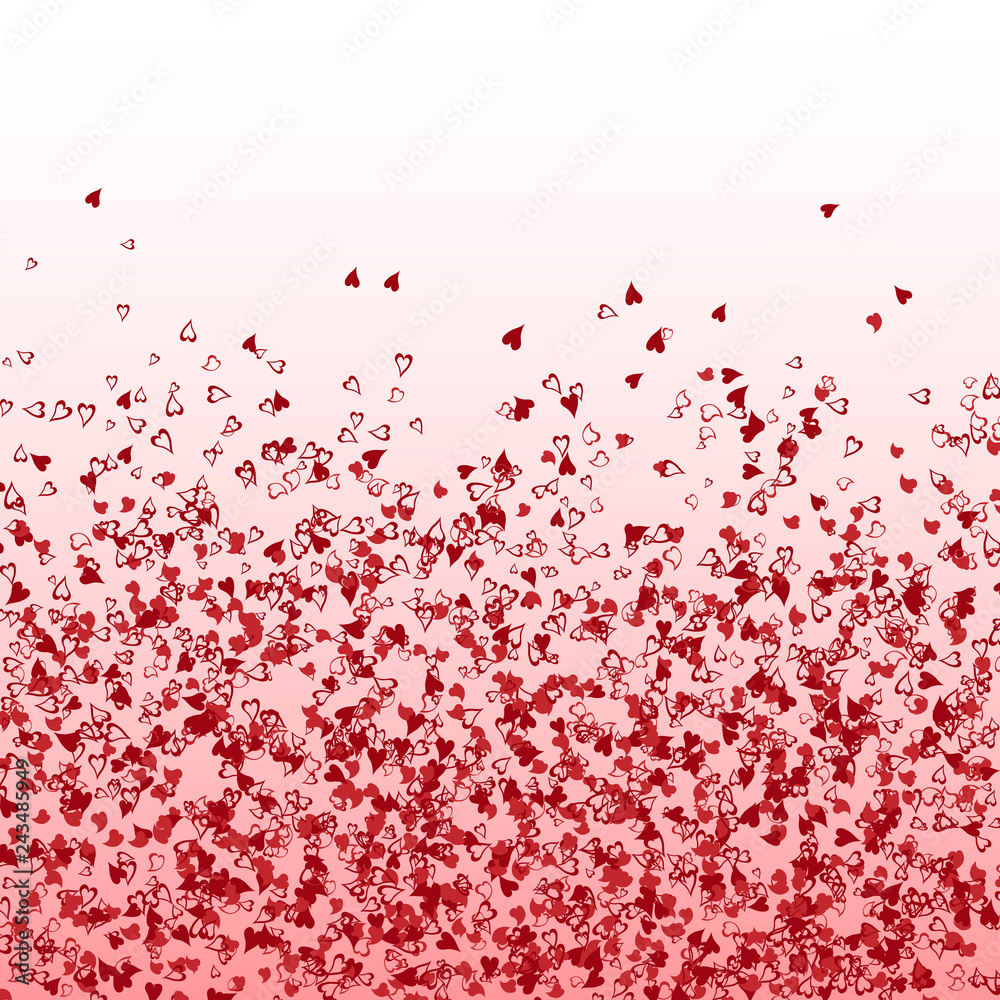 Obraz premium Pattern with hearts. Valentine's day background.