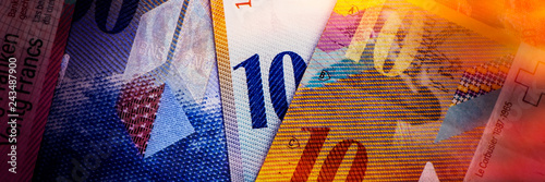 Swiss New Banknotes.  Web Banner.
