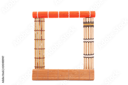 Fototapeta Naklejka Na Ścianę i Meble -  Colourful bamboo rugs in the Chinese style