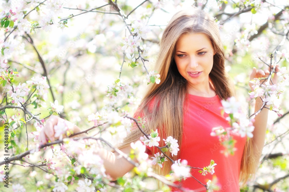 Beautiful girl face portrait - close up