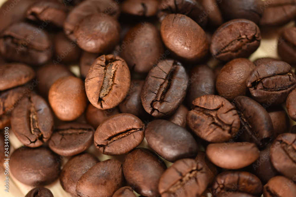 coffee beans in a small wicker basket coffee beans in a small wicker basket